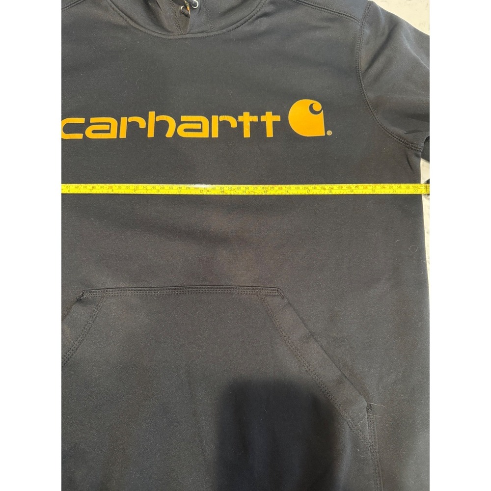 Carhartt Force Hoodie Mens Medium Black Camo Lined Relaxed Fit Sweatshirt 102314 - Picture 8 of 9